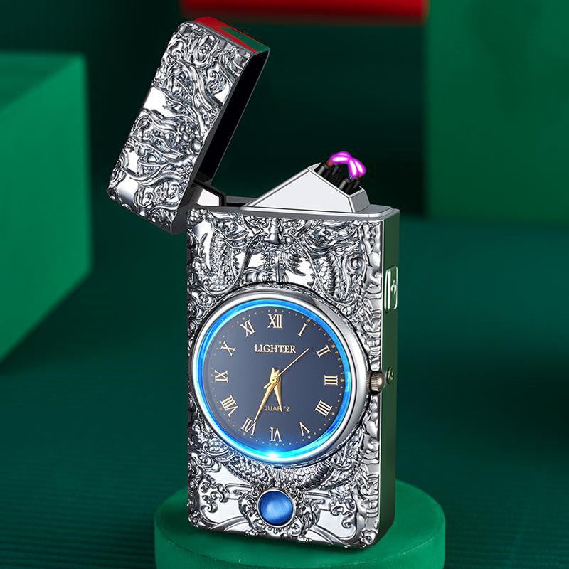 Embossed LED Torch Lighter With Power Indicator