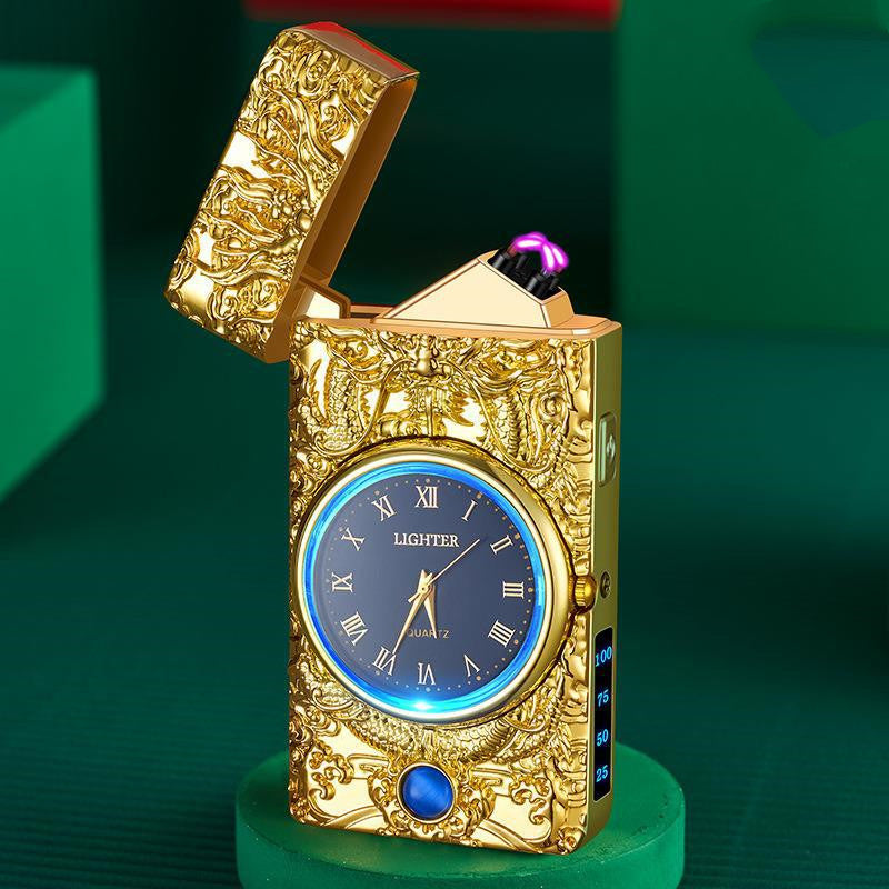 Embossed LED Torch Lighter With Power Indicator