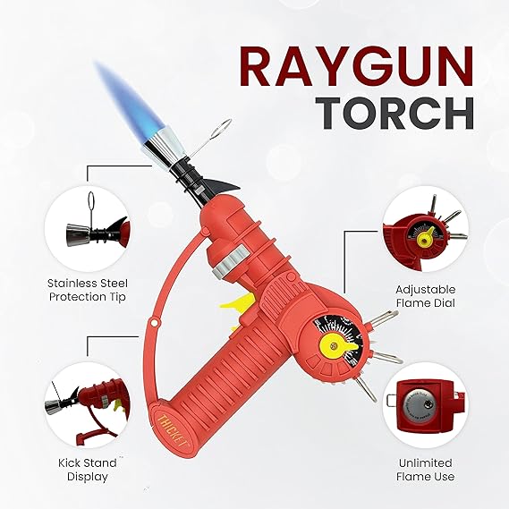 THICKET RayGun Torch Lighter- 24 Unit Case (Assorted Colors)