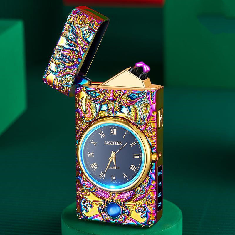 Embossed LED Torch Lighter With Power Indicator