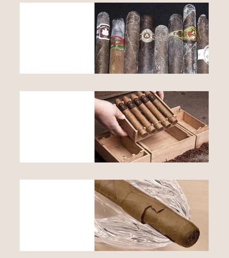 Solid Wood Cigar Humidor, Piano Lacquer, Baking Varnish, Large-Capacity Three-Layer Cigar Humidor, Cigarette Case