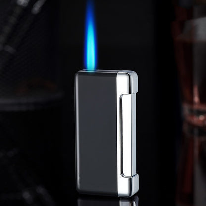 Windproof Lighter Electronic Blue Flame Inflatable Lighter
