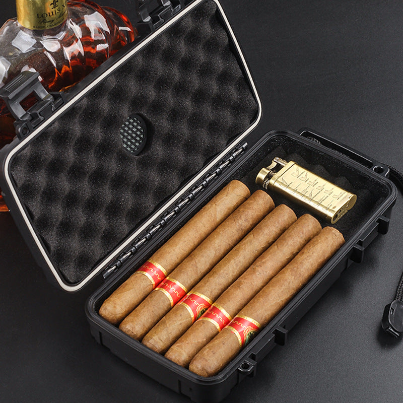 With Humidifier Waterproof Storage And Carrying Cigar Humidor