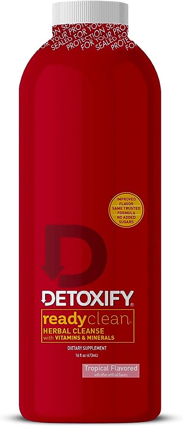Detoxify Ready Clean Herbal Cleanse Tropical Flavor 16 oz Bottle - 12 Unit Case