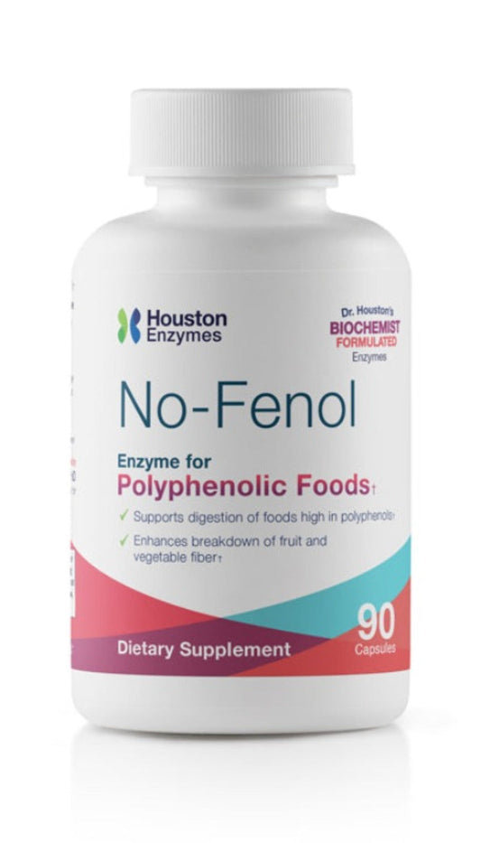 No-Fenol Enzyme for Polyphenolic Foods – 90 Capsules Houston Enzymes