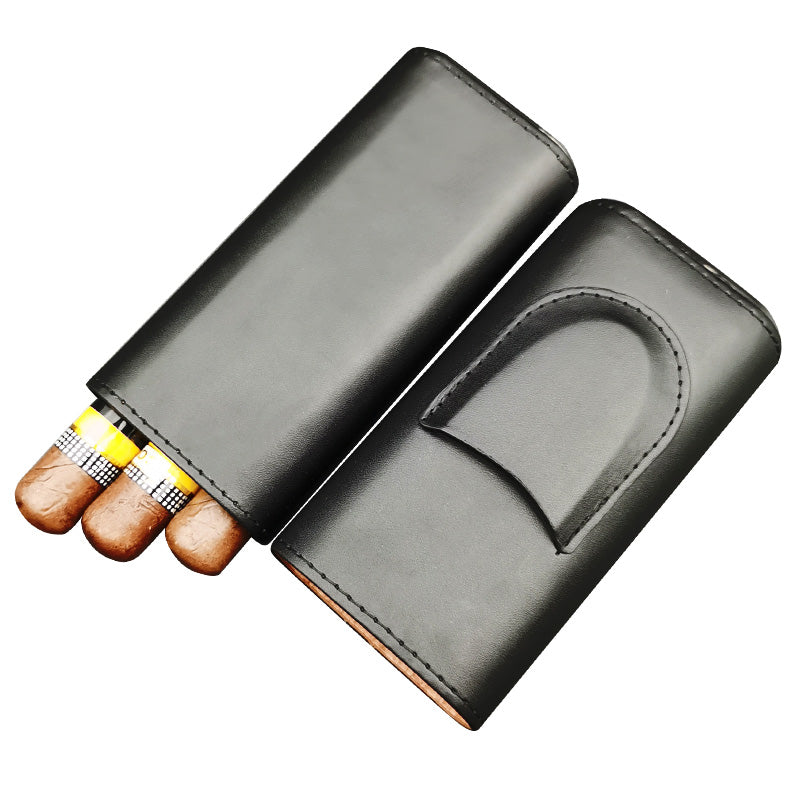 Two-end Hardware With Cigar Cutter, Cigar Holster, Portable Humidor